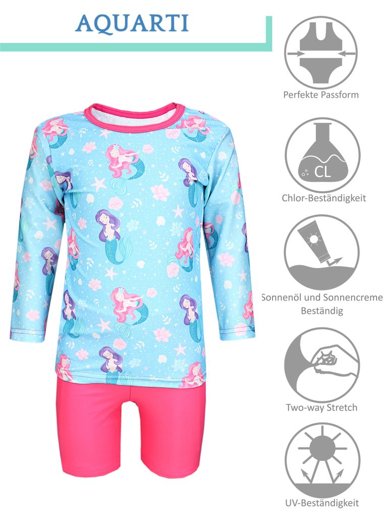 Aquarti Baby Mädchen Zweiteiler Kinder Badeanzug Bade-Set Produktbild 2