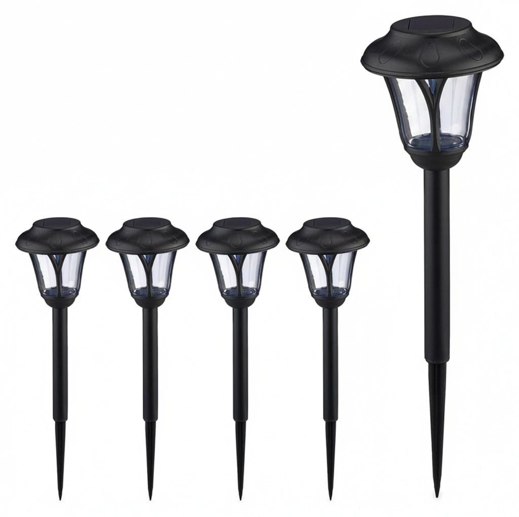 Lot de 5 lampes solaires Relaxdays, lampes solaires à LED Image du produit 