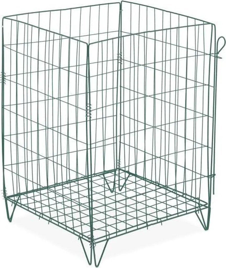 Composteur de jardin grillagé et grille de fond anti-nuisibles 80cm
