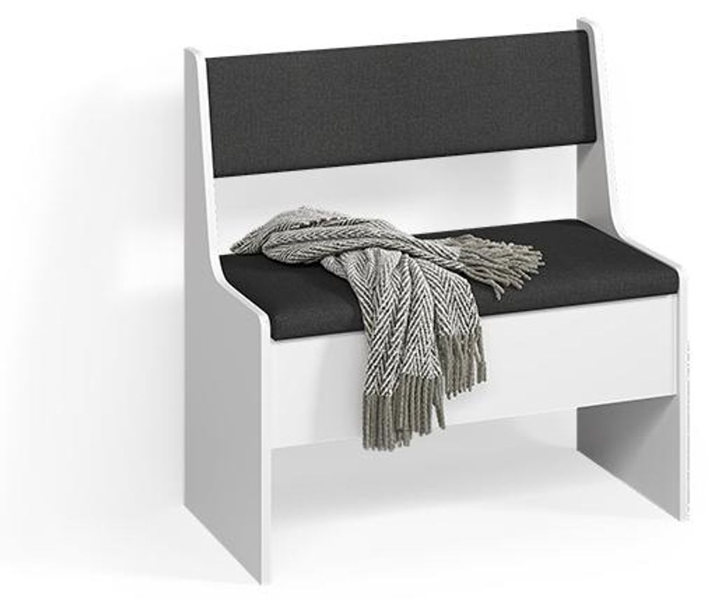 Esszimmer-Eckbank Livinity Tiberio Weiß 41.5 x 76.6 cm, Model 58732