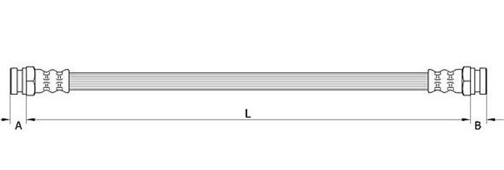 METZGER 4111618 Bremsschlauch Hinten Links Hinten Rechts für OPEL Adam (M13) für VAUXHALL Adam (M13)