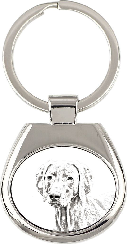 Weimaraner, Weimaraner Vorstehhund - Schlüsselanhänger mit Hund, Anhänger mit Aufdruck, personalisierter Anhänger der Marke Art-Dog