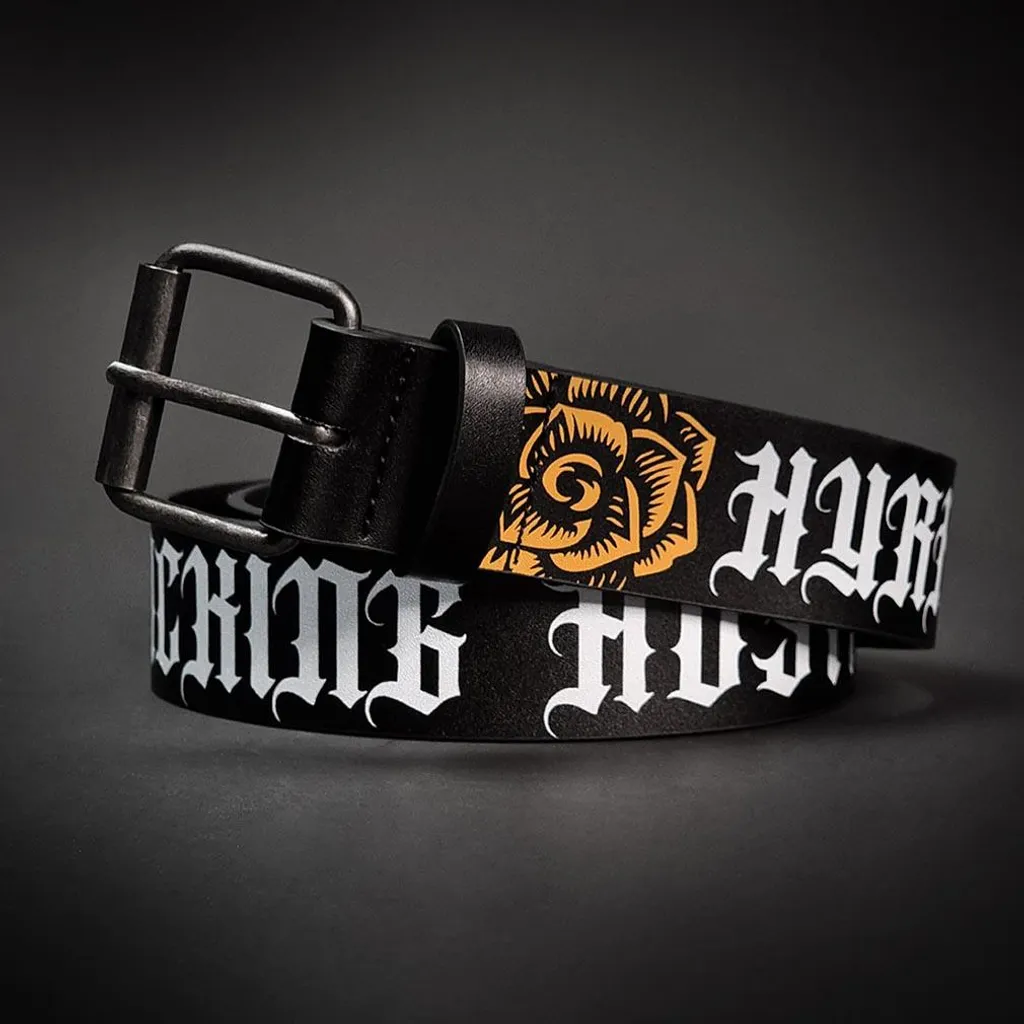Cintura Hyraw Gurtel Coltello L/XL - Accessorio Rock in Vera Pelle
