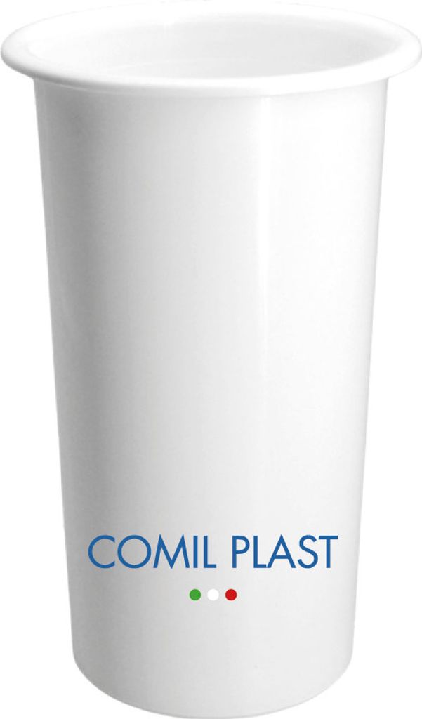 Comil Plast | Interner Blumenhalter aus Kunststoff für Friedhofsvase Farbe Weiß | Durchmesser 10 cm, Höhe 20 cm., 20 cm