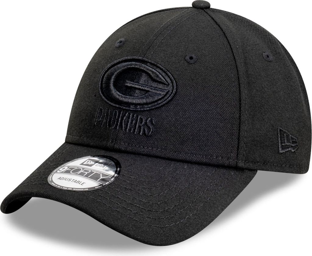 New Era 9Forty Snapback Cap - FULL BLACK Green Bay Packers Produktbild 