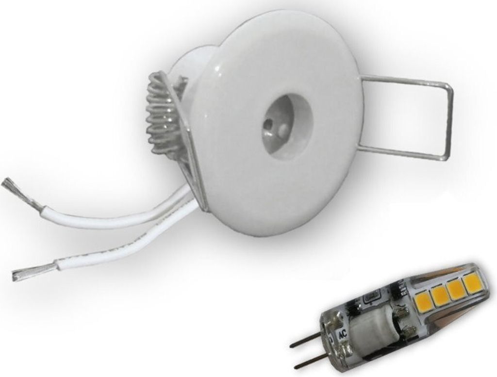 C-Light 12V - 2W-ME G4 LED Stern Spot 40 mm - weiss