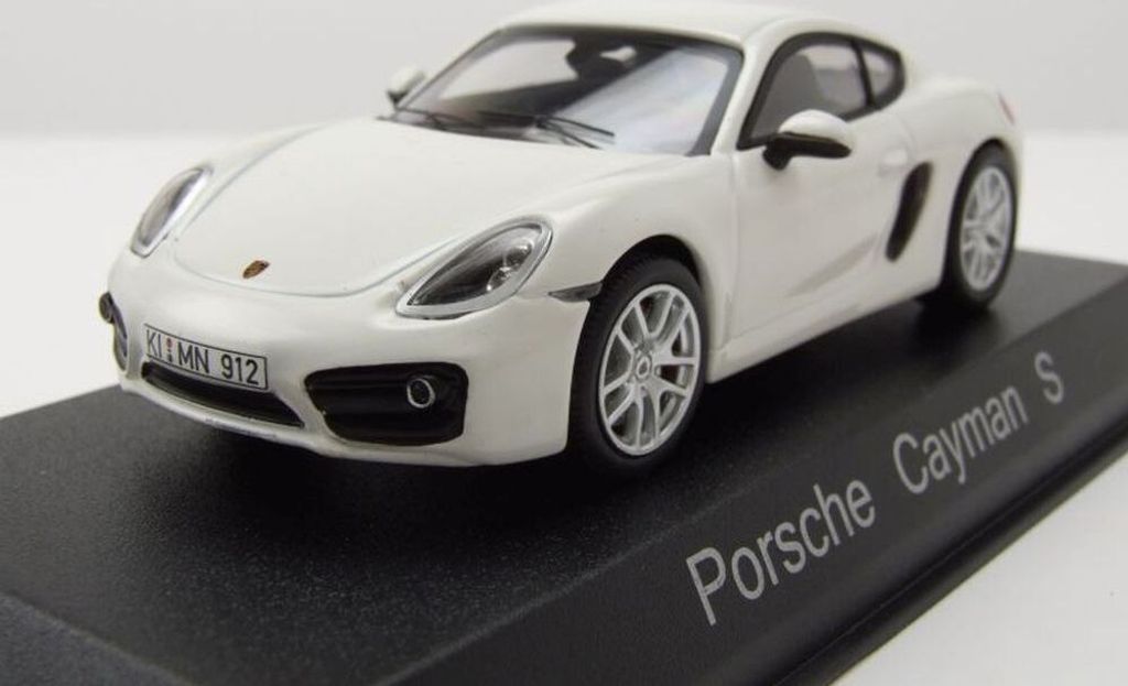 Norev 750037 Porsche Cayman S weiss 2013 Maßstab 1:43 Produktbild 2