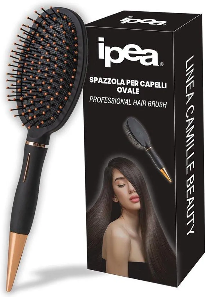 Brosse démêlante 23 cm à air comprimé anti-casse pour un brossage sans douleur