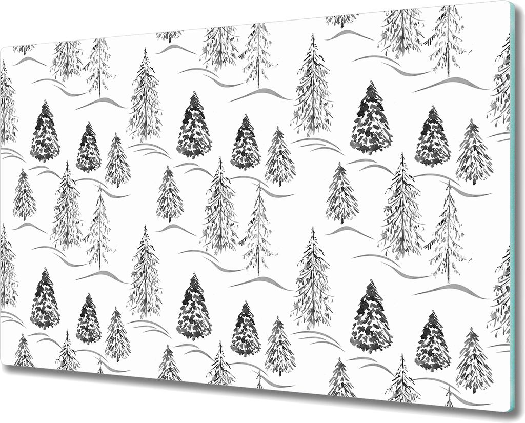 Glas-Herdabdeckplatte Glaskeramikkochfeld-Abdeckung Spritzschutz - 80x52 cm - Exotische Chamäleons