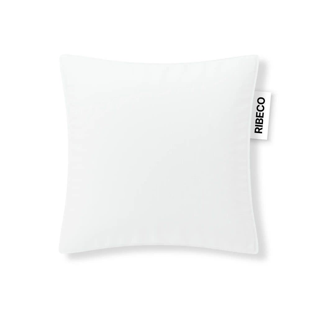 RIBECO GERMANY Federkissen, Kopfkissen 80x80 cm, Komfortklasse fest, mit verlässlicher Stützkraft und formstarken Halt, hergestellt aus 100% Federn