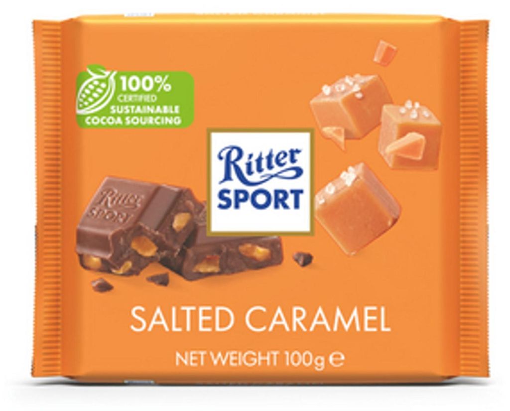 Ritter Sport Salted Caramel czekolada mleczna opakowanie Zdjęcie produktu 