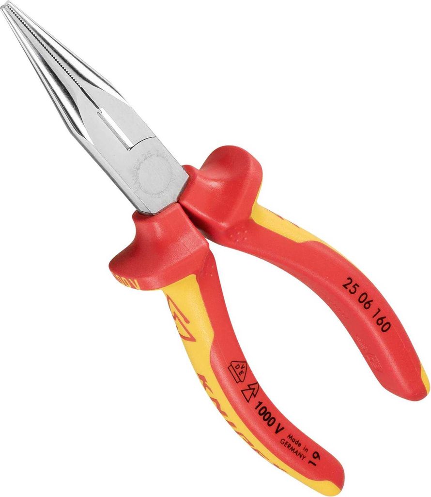 KNIPEX 25 06 160 KNIPEX Flachrundzange Mit Schneide Image du produit 