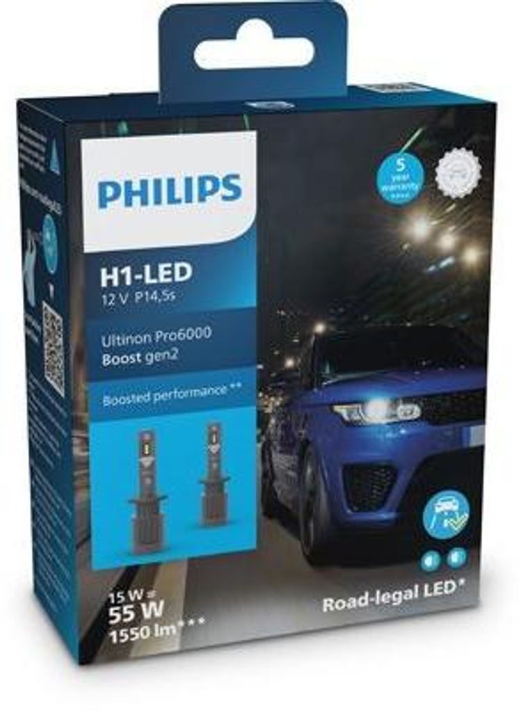 Philips LUM11258U60B2X2/10, 15 W, 12 V, H1, LED, 5800 K, 2 Obrázok produktu 