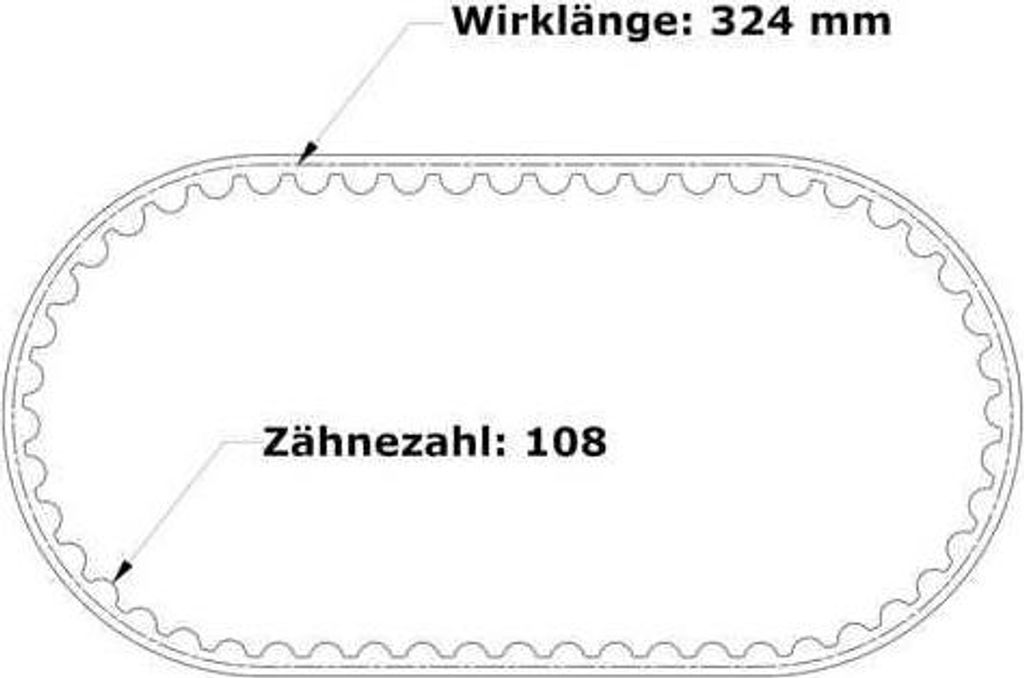 Gates PowerGrip Zahnriemen GT3 324-3MGT-9 mm