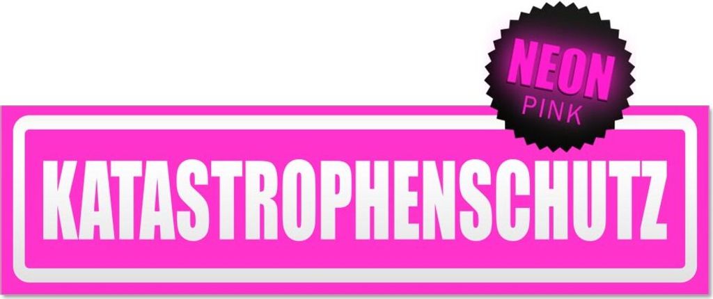 Katastrohenschutz invertiert Magnetschild Schild magnetisch