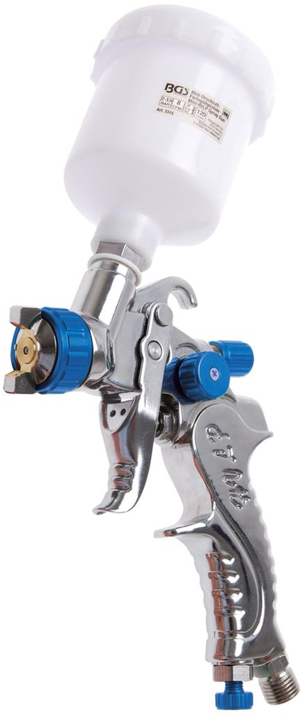 BGS 3315 Mini-Druckluft-Farbsprühpistole, 120 ccm