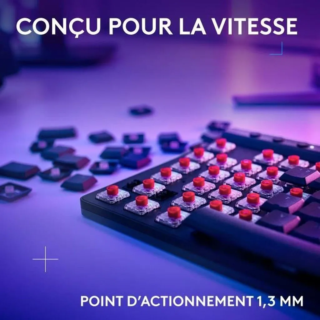 Clavier Gaming TKL Logitech G515 pour Setup Sans Fil et Bluetooth