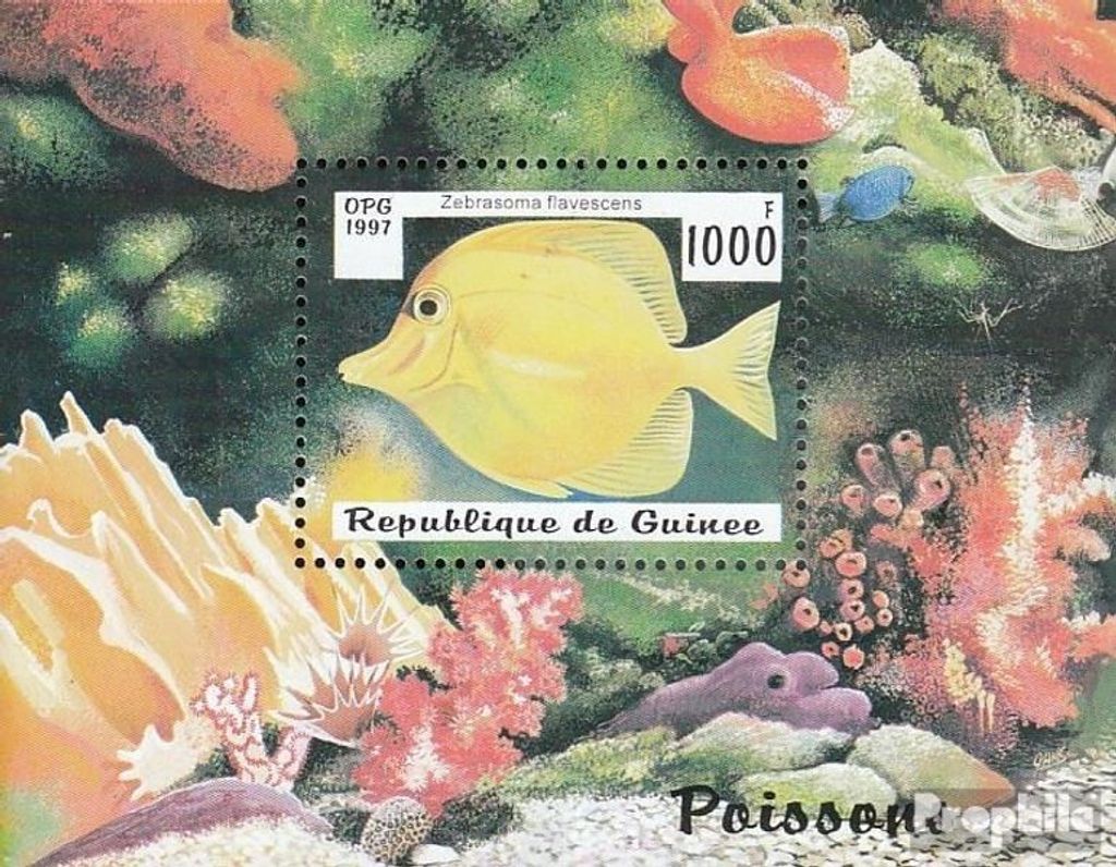 Briefmarken Guinea 1997 Mi Block510 (kompl.Ausg.) postfrisch Fische