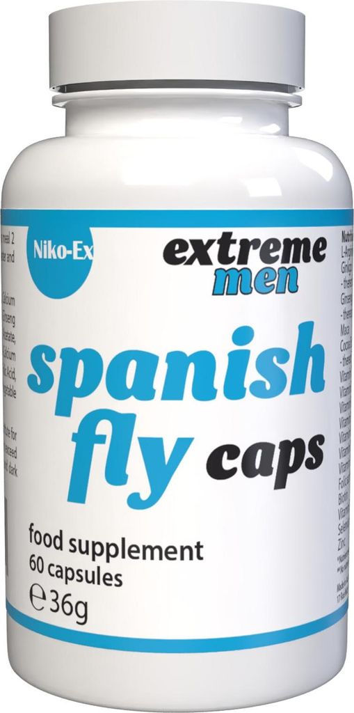 Spanish Fly for Man - 60 Kapseln hochdosiert - L-Arginin, Zink, Selen, Maca & Ginseng - Original Rezept aus der Schweiz - Vegan & Pflanzlich - 1er ...