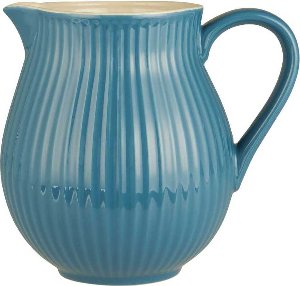 IB Laursen Kanne 2 Liter Mynte CORNFLOWER Blau Keramik Geschirr Karaffe Krug