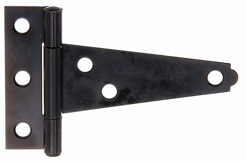 Alberts 865467 Kistenband | mit vernietetem Stift | schwarzer Tauchlack | Band: 75 mm | Scharnier: 60 mm | 25er Set