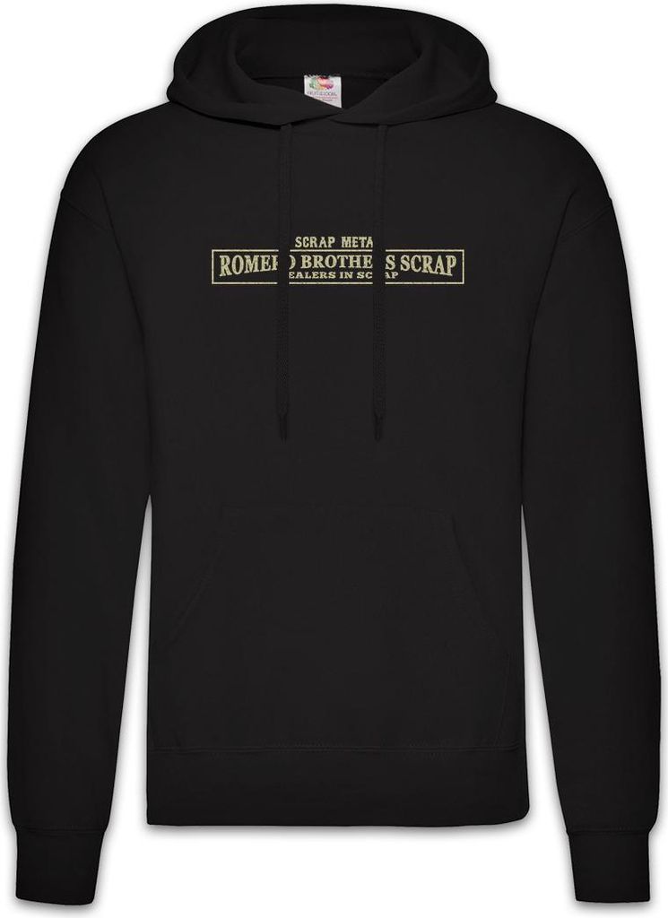 Urban Backwoods Romero Brothers Scrap, Herren Hoodie, Farbe: Schwarz, Größe: XL