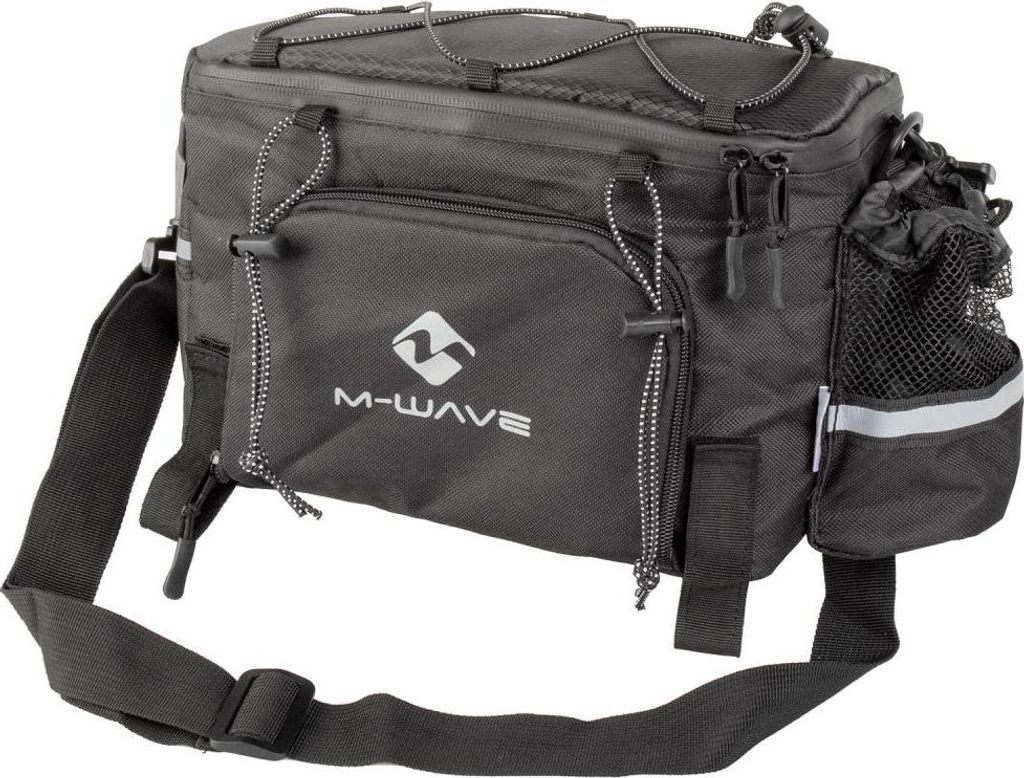 M-Wave 122312, Hinten, Fahrradtasche, Polyester, Schwarz, Produktbild 