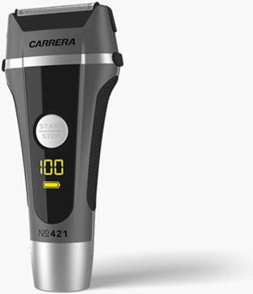Carrera №421, Folienschaber, Schwarz, Grau, Akku, 1000 mAh, Produktbild 