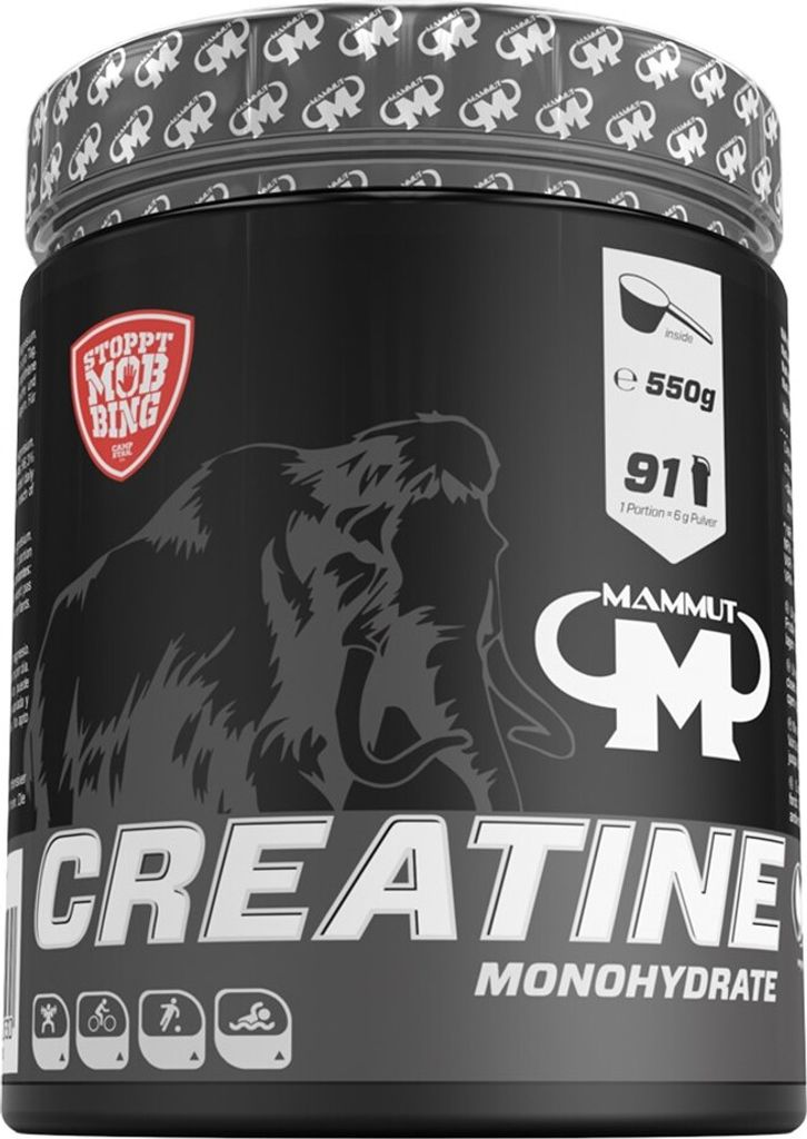 Mammut Nutrition - Creatine Monohydrate Powder - 550 g Dose Produktbild 