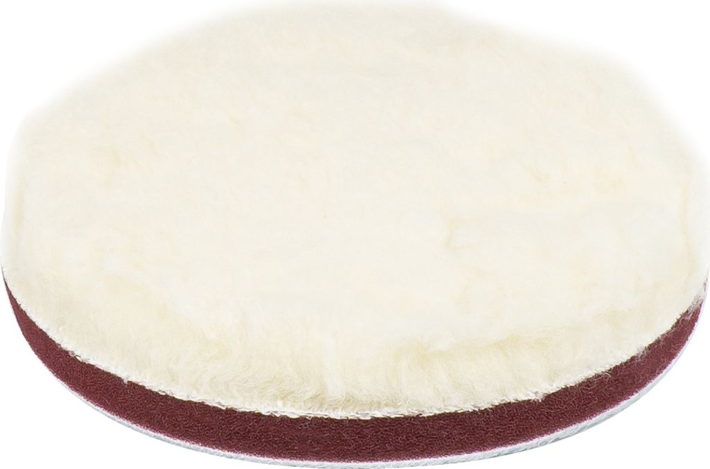 Wollener Polierpad 125 mm Soft Klettverschluss Lackpflege AMiO-03704