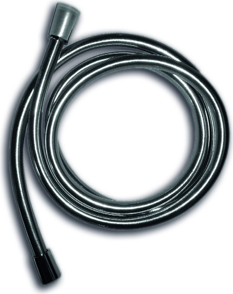 Flexibler Brauseschlauch BS01C - PVC - Metalleffekt - verschiedene Längen verfügbar, Länge:2.0 m