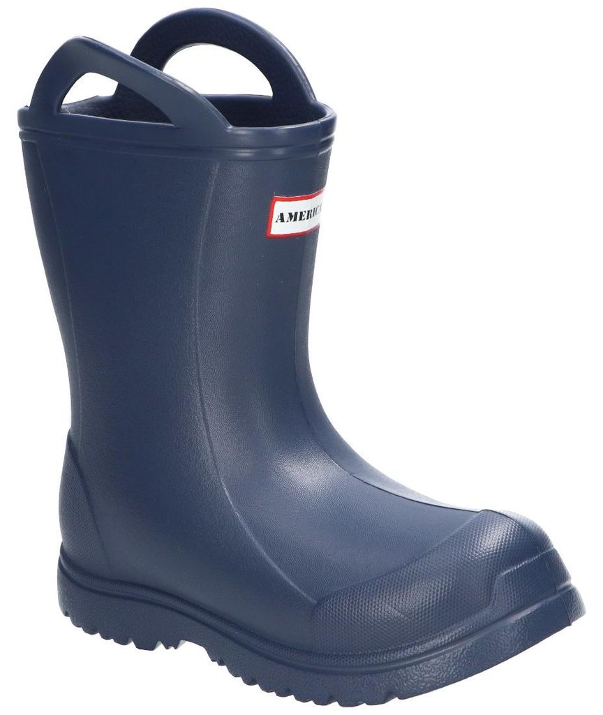 American Club KAL33 Kinder Gummistiefel wasserdicht Regenstiefel leicht Navy 33
