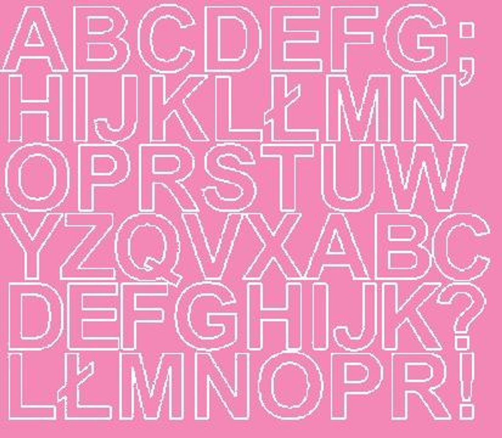 Selbstklebende Buchstabenaufkleber, 3 cm, rosa matt