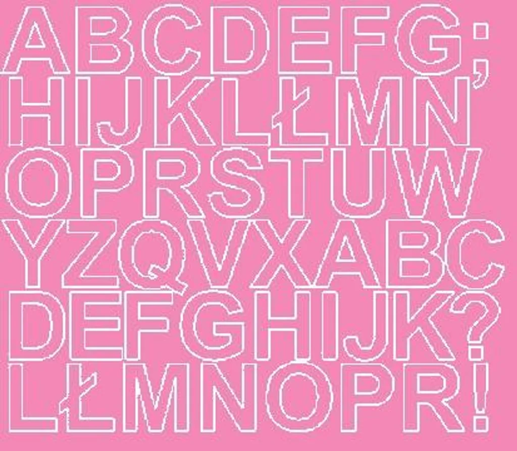 Lettere Adesive 30mm Rosa Opaco | Marcatura Professionale e DIY