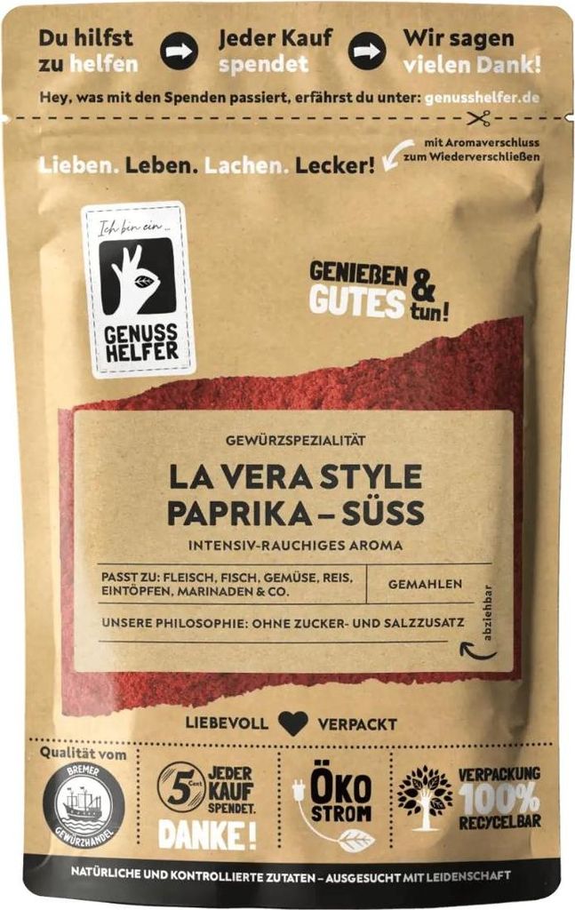 Paprika Gewürz La Vera Style süß, geräuchert, Paprikapulver Produktbild 