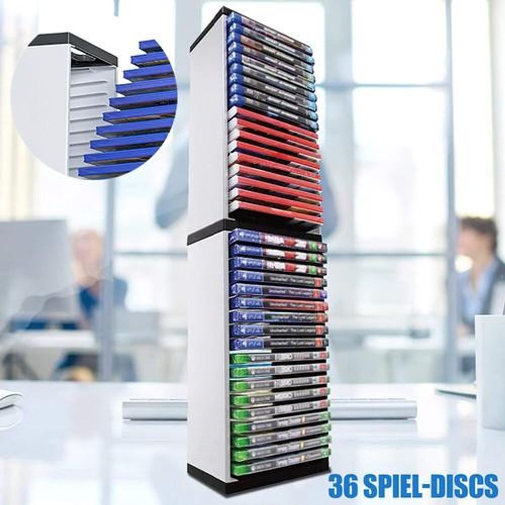Game Disc Box Layout Game Disc Box Aufbewahrungsregal 36 Spiele Disc-Halter
