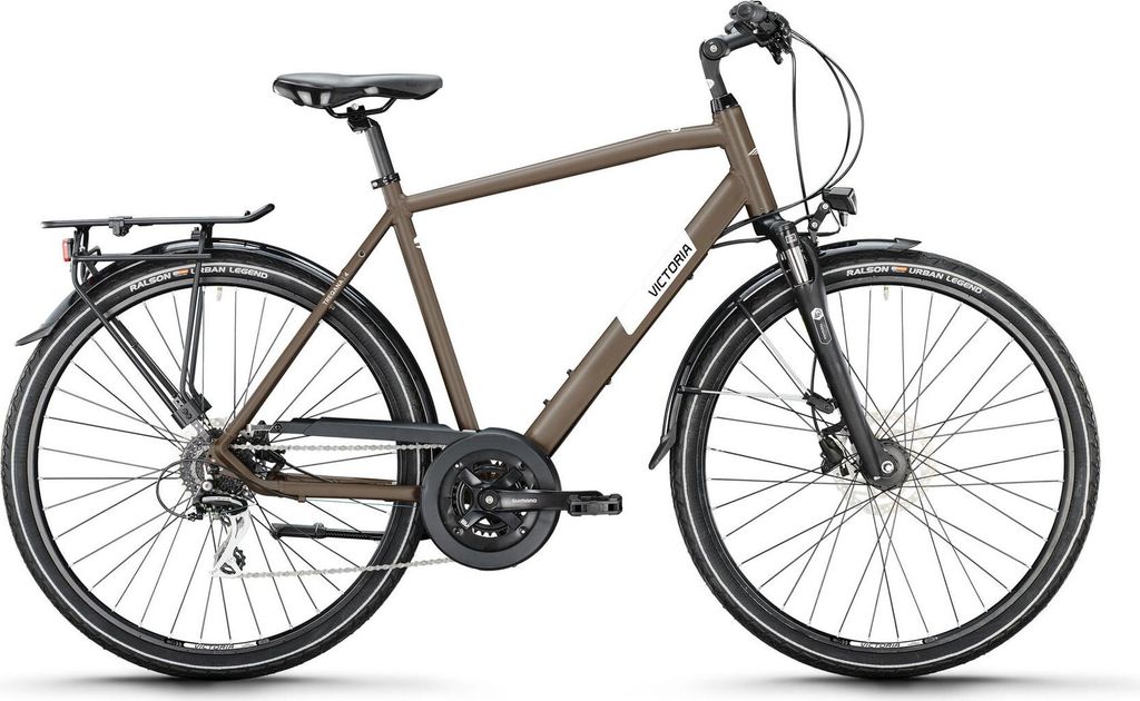 VICTORIA Trekkingrad "TREQANA 4" Mod. 24, Diamant, 28", earth grey matt, 3x8-...