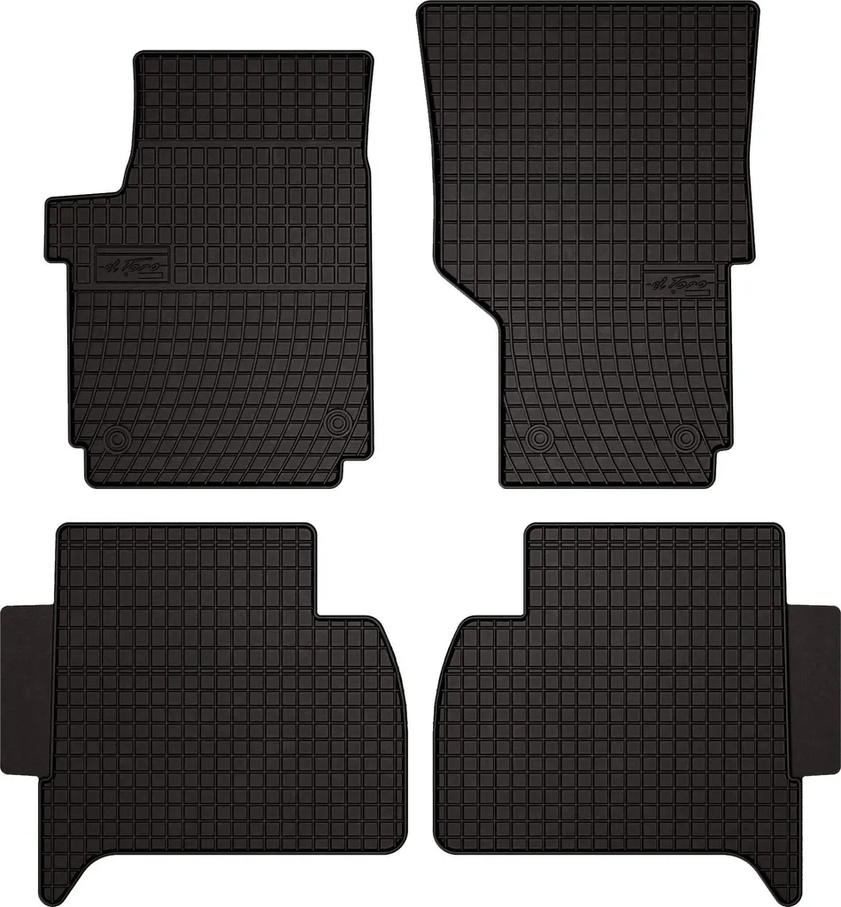 Tappetini in Gomma Alta Resistenza VW Amarok 2010-21 - Fissaggi Inclusi