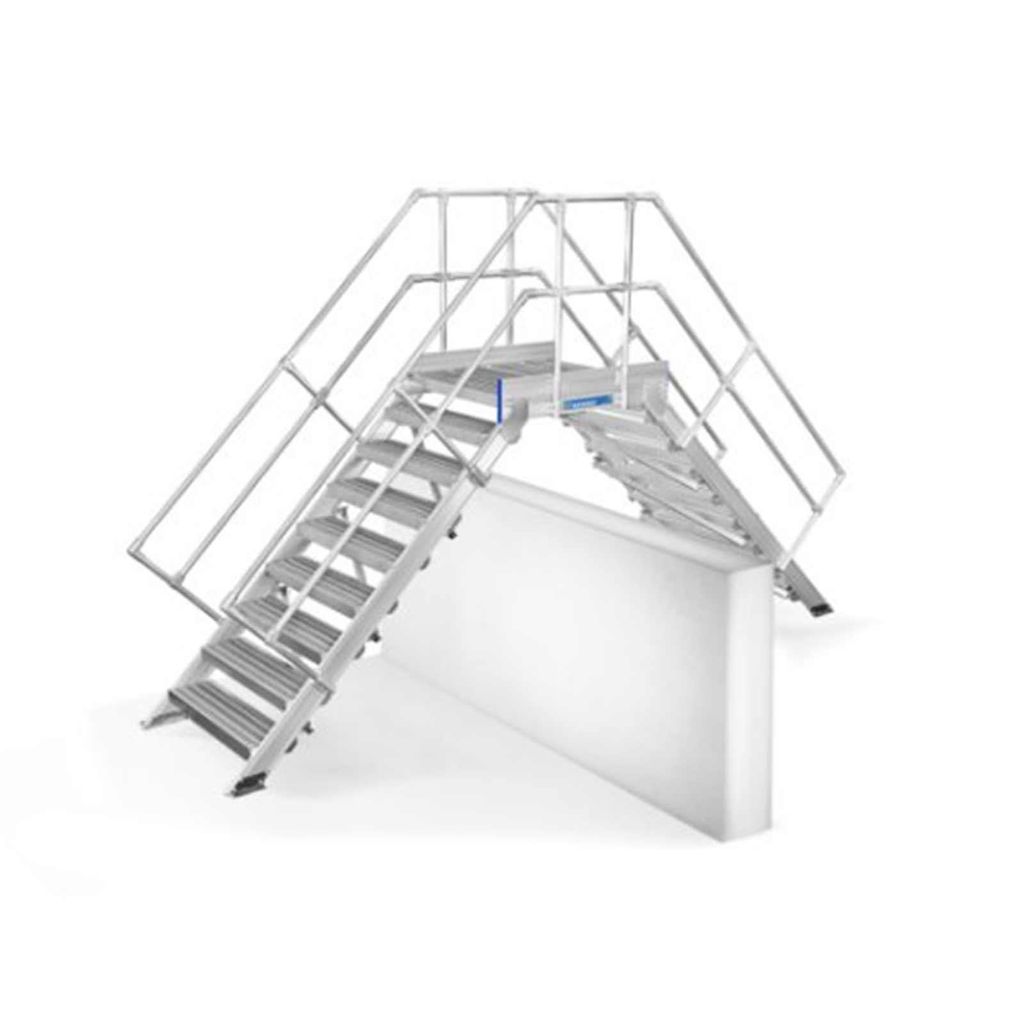 Mauderer Bavaria Aluminium Überstieg L 1280mm Plattformlänge 910mm lichte Höhe