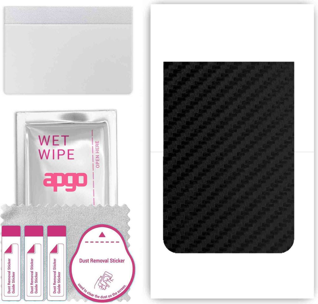 apgo Rückseite Schutzfolie, Skin, kompatibel mit Realme GT5 240W, Hinten Displayschutzfolie aus Vinylfolie, kratzfest, einfache Montage - Schwarze...