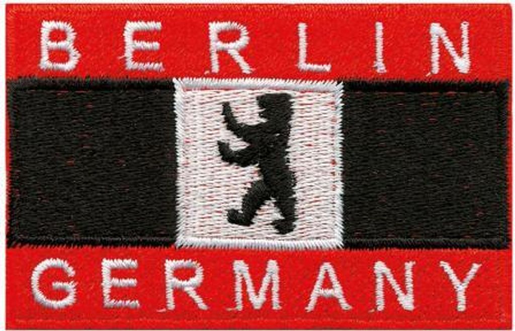 AUFNÄHER - Berlin - 00486 - Gr. ca. 8cm x 5cm - Patches Stick Applikation