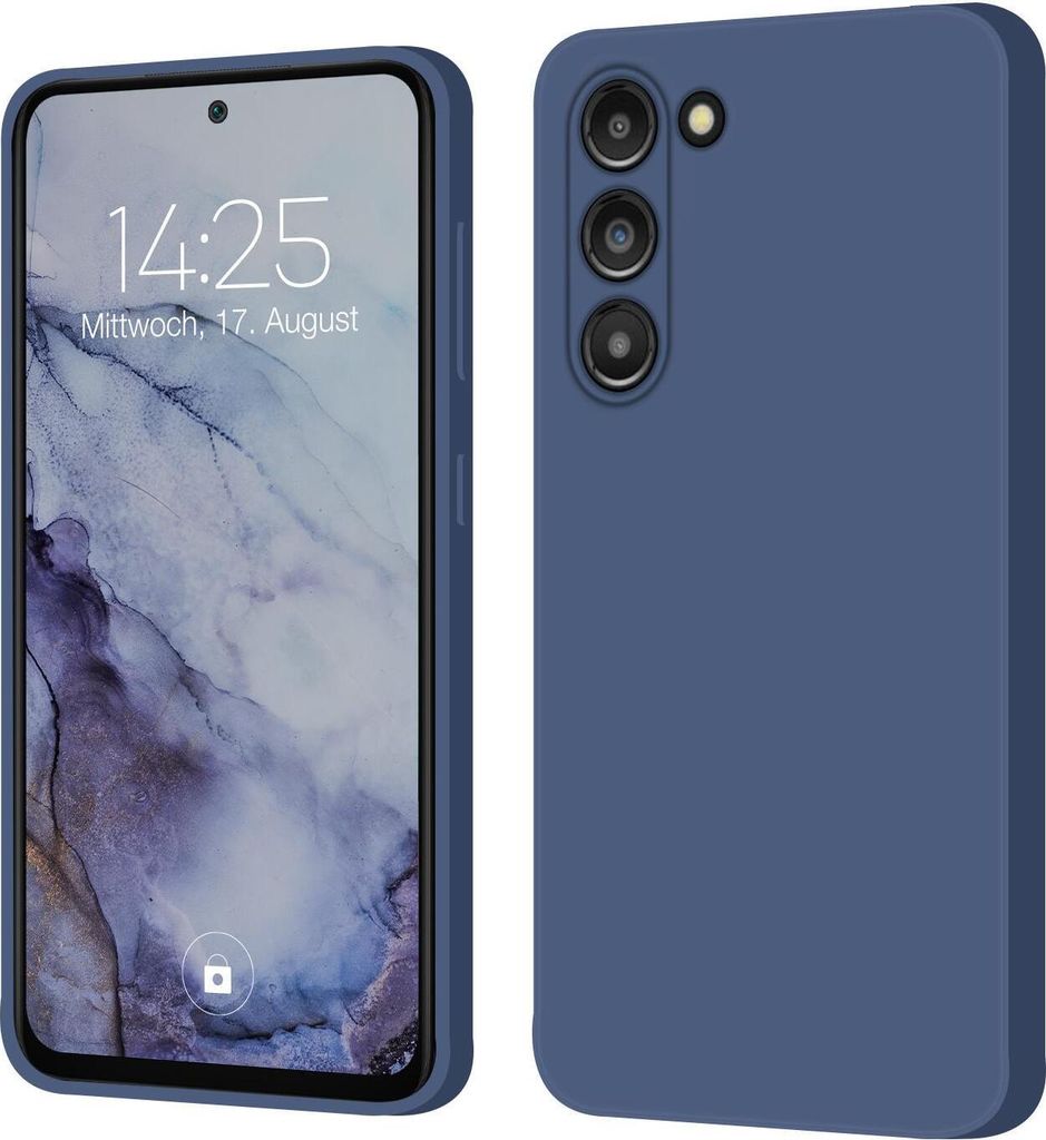 Hülle für Samsung Galaxy 23+ Plus Case Cover Bumper Silikon Softgrip Schutzhülle Farbe: Lavendelblau