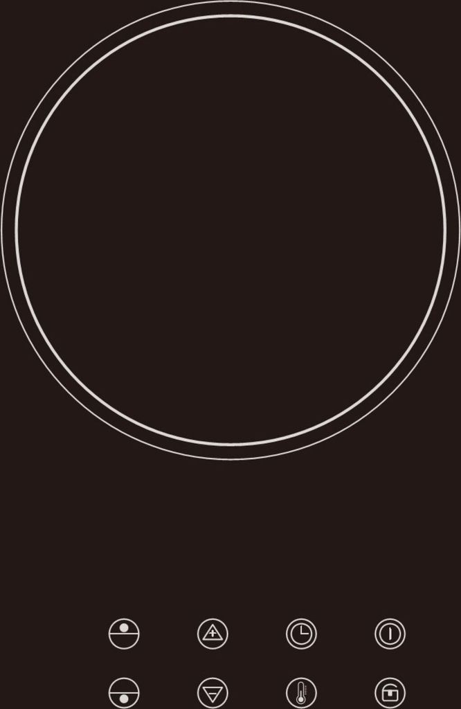 PKM Glaskeramik-Doppelkochfeld Einbaukochfeld Herdplatte schwarz EB-DCF2X