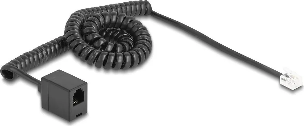 Cavo a Spirale Delock RJ11 3m | Prolunga per Router e Telefono