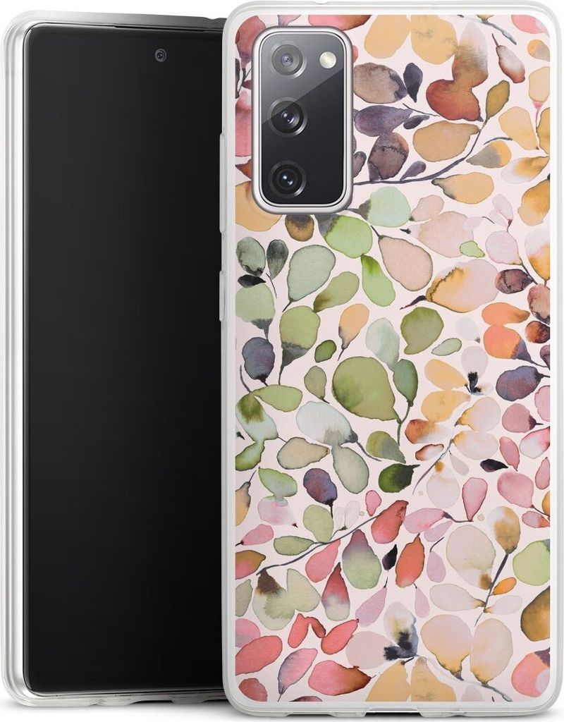 DeinDesign Slim Hülle für Samsung Galaxy S20 FE 5G Silikon Case Ultra Dünn Handyhülle Muster Pattern Eukalyptus