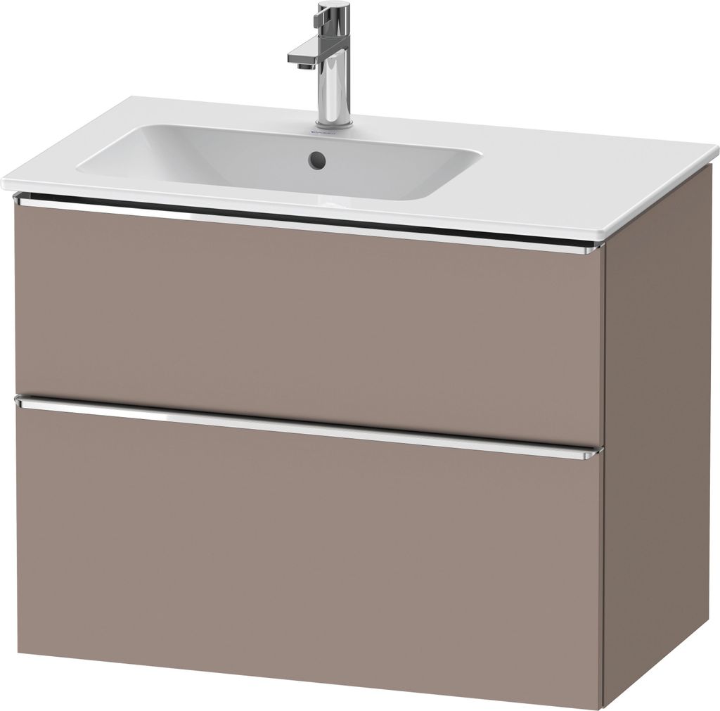 Duravit D-Neo Waschtischunterbau wandhängend, 810x625x462mm, 1 Auszug, 1 Schubkasten, mit Griff Chrom, DE4366010430000