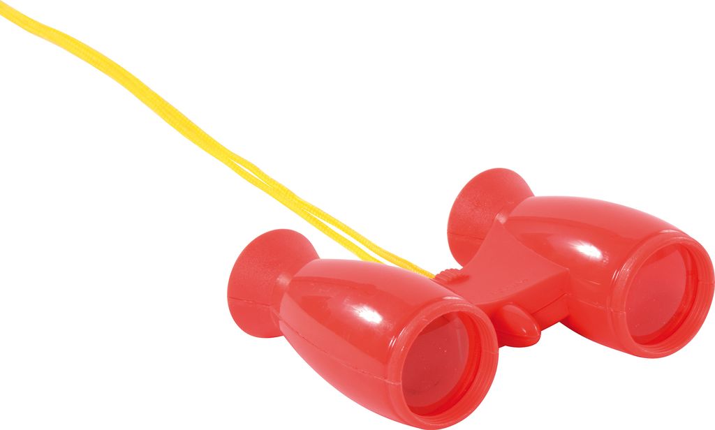 EDUPLAY 150115 Fernglas, Kunststoff 100 x 6,8 x 3,3 cm, rot/gelb