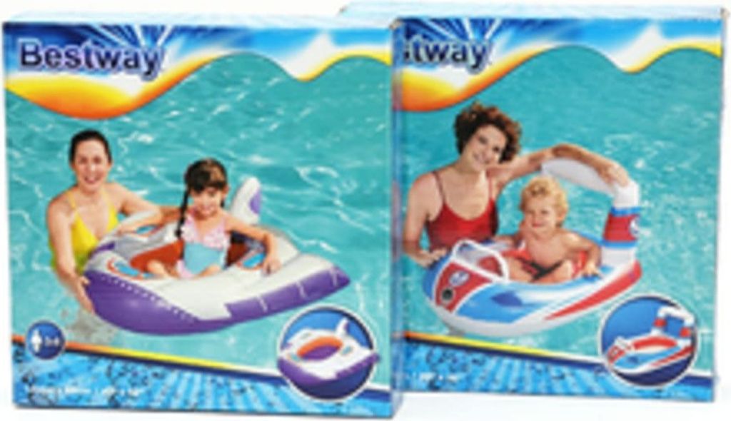 Kinderboot aufblasbar Schwimmhilfe Pool Strand Boot 1000mm Länge 1 Stück