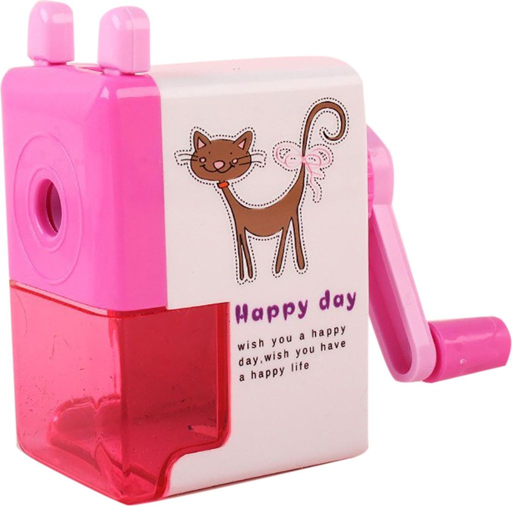 Bleistiftspitzer Mini Cute Handkurbel für Grundschüler und SekundarschülerCat