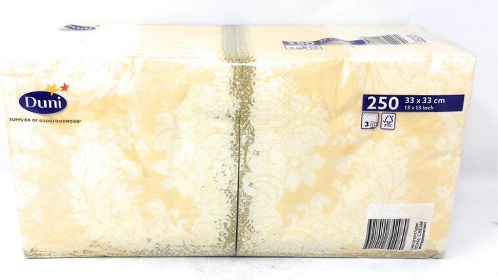 Duni Servietten Royal cream 33x33 cm 250 Stück 1er Pack
